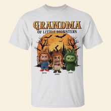 Load image into Gallery viewer, &quot;Grandma of Little Monsters&quot; - Personalized Spooky Monsters Shirt for Grandma - Custom Gifts for Halloween and Special Occasions Shirts PopCulturePrints
