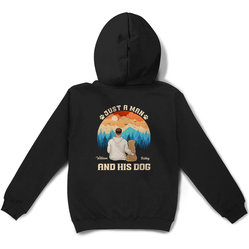 A Man And His Dogs - Personalized T-Shirt: A Bond That Can't Be Broken - Perfect Gift for Dog Lovers T-shirt PopCulturePrints