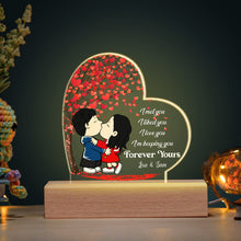 Load image into Gallery viewer, Personalized LED Light for Couples - Romantic Kissing Love Heart Tree
