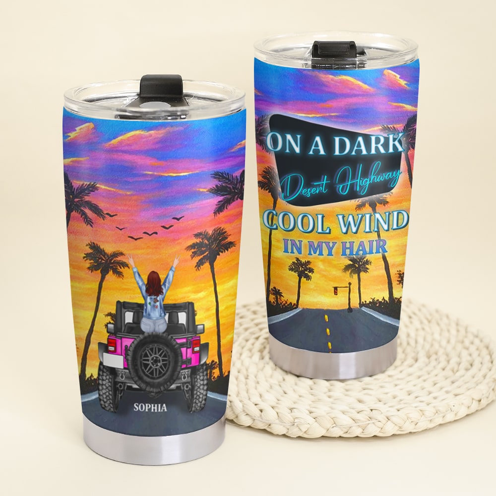 Personalized Travel Together Tumbler - Custom Name Adventure Mug