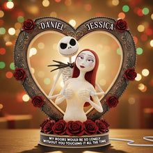 Load image into Gallery viewer, Love is Eternal - Spooky Couple Light Box - Personalized Gifts for Couples Light Box PopCulturePrints
