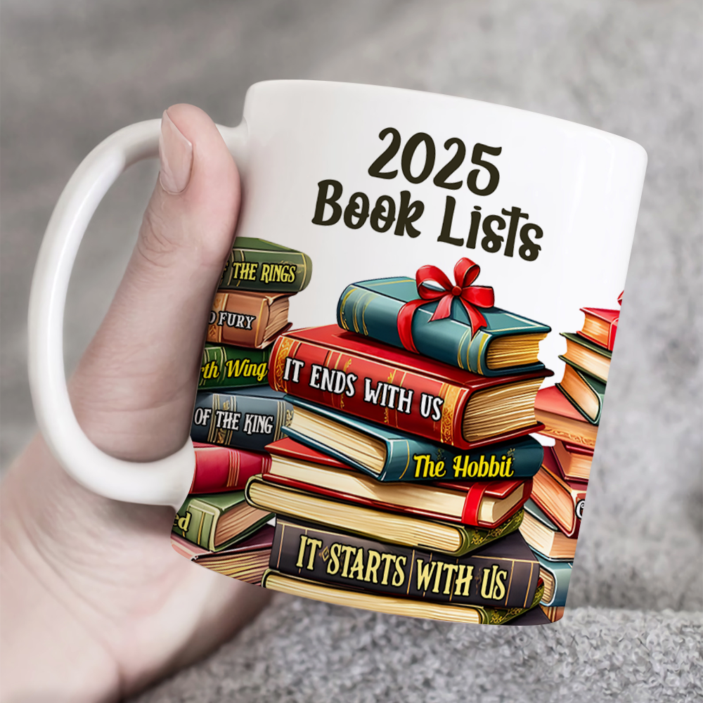 2025 Book Lover's Personalized Coffee Mug Coffee Mug PopCulturePrints