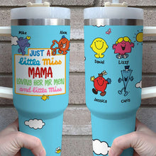 Load image into Gallery viewer, Custom Little Miss Mama Tumbler - Personalized Mr. Men &amp; Little Miss Gift for Mother&#39;s Day Tumbler Cup PopCulturePrints
