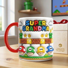 Load image into Gallery viewer, “Super Mom: The Hero of Every Game!” - Personalized Coffee Mug for Moms &amp; Kids - Perfect Mother's Day Gift Coffee Mug PopCulturePrints
