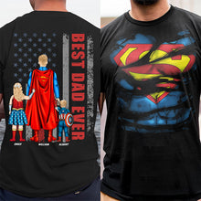 Load image into Gallery viewer, Best Dad Ever - Personalized Gift for Dad &amp; Grandpa | Customizable Family Shirt Shirts PopCulturePrints
