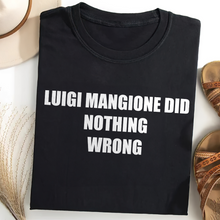 Load image into Gallery viewer, Luigi Mangione Supporter Tee - Bold Statement Shirt
