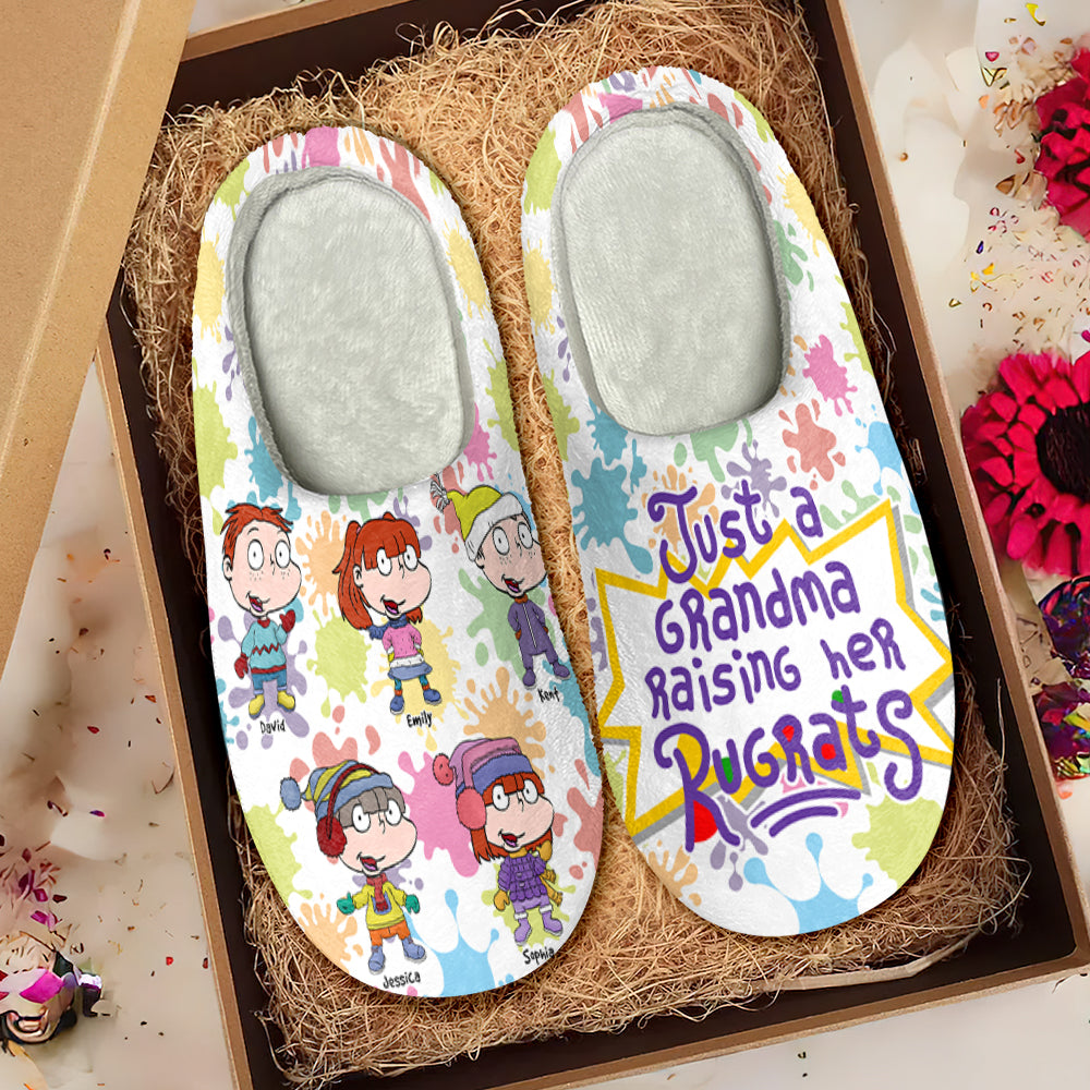 Personalized Grandma Cartoon Slippers - Rugrats Theme