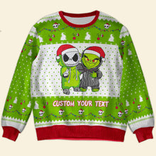 Load image into Gallery viewer, Customizable Christmas Sweater for Movie Fans Ugly Christmas Sweater PopCulturePrints
