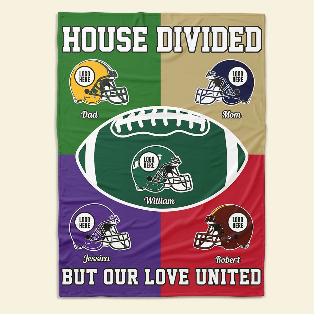 Custom Family Blanket for American Football Lovers Blanket PopCulturePrints