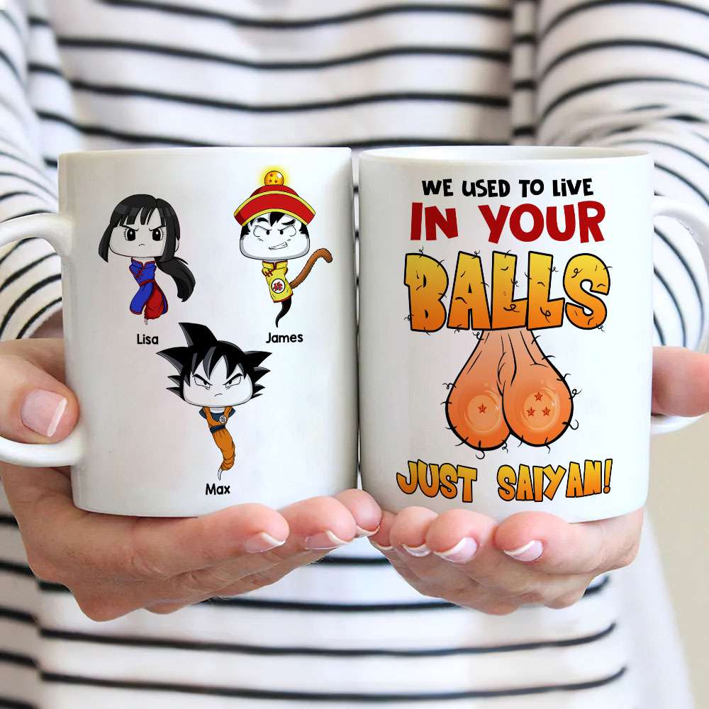 Personalized Dad Mug - 'We Came from Your Balls' Funny Gift Coffee Mug PopCulturePrints
