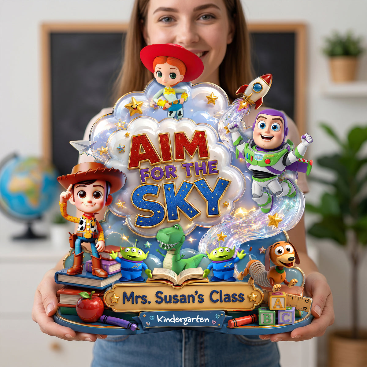Aim For The Sky Acrylic Plaque - Personalized Gift for Teachers