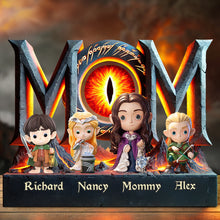 Load image into Gallery viewer, “For the Mom Who&#39;s a Fantasy Hero” - Personalized Fantasy Mom Acrylic Plaque - Gift for Mom, Grandma, and More Shaped Plaques PopCulturePrints
