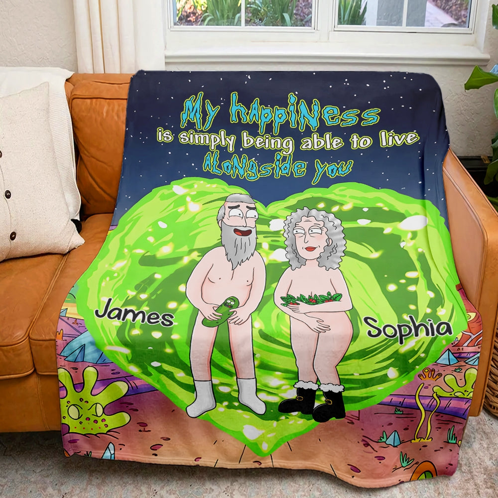 Personalized Funny Old Couple Blanket - Custom Valentine's Day Gifts for Couples Blanket PopCulturePrints