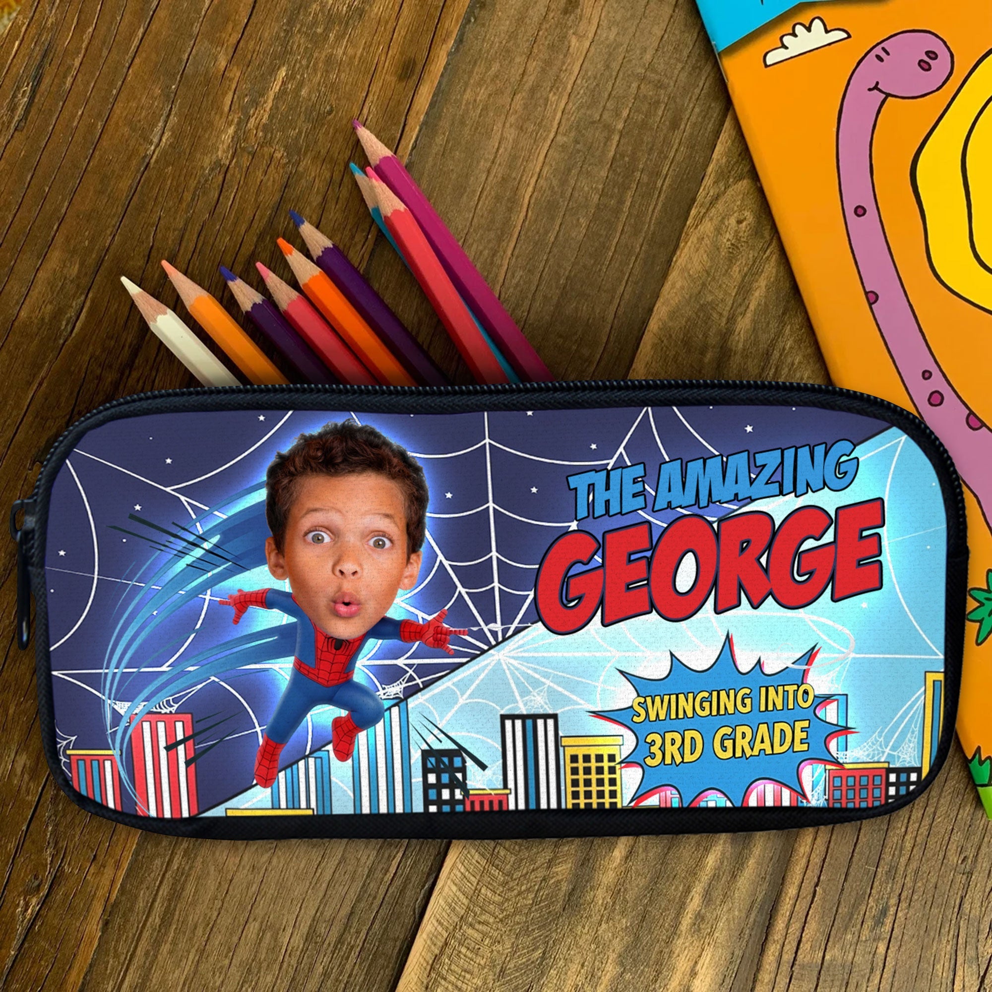 Unleash Creativity with The Amazing Grade Pencil Case - Custom Photo Gifts for Kids Pencil Case PopCulturePrints