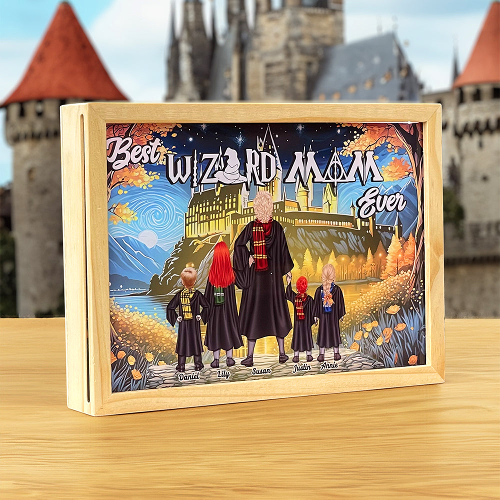 Best Wizard Mom Ever Custom Family Portrait