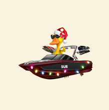 Load image into Gallery viewer, Wakeboarding Ducks Personalized Christmas Ornament - Customized Gifts for Wakeboarder
