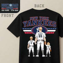 Load image into Gallery viewer, Best Dad Ever - Personalized Proud Coach Dad Shirt for Sporty Dads Shirts PopCulturePrints
