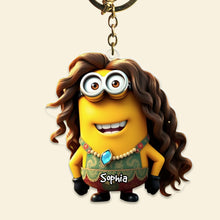 Load image into Gallery viewer, Custom Movie Fan Keychain - Minion Tribal Design Keychains PopCulturePrints
