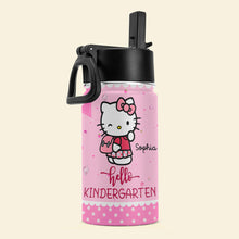 Load image into Gallery viewer, Personalized Cute Cat Kindergarten Tumbler for Kids Tumbler Cup PopCulturePrints
