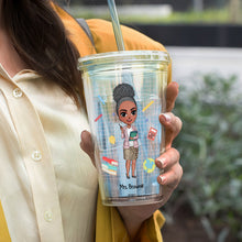 Load image into Gallery viewer, Personalized Teacher Tumbler - Teach Tiny Humans Tumbler Cup PopCulturePrints
