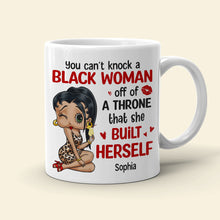 Load image into Gallery viewer, Empowered Black Woman Personalized Coffee Mug Coffee Mug PopCulturePrints
