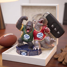 Load image into Gallery viewer, "Unleash Your Inner Champion!" - Sport Crashing Rival Acrylic Keychain - Personalized Gift for Sports Fans, Friends, Family

