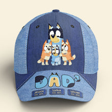 Load image into Gallery viewer, Personalized Cartoon Family Cap - Custom Names and Year Est.
