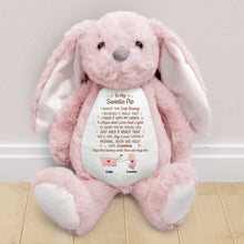 Load image into Gallery viewer, To My Granddaughter - I Filled It With My Wishes - Personalized Soft Toy Bunny Gift Soft Toy Bunny PopCulturePrints
