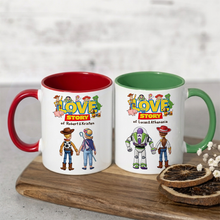 Load image into Gallery viewer, "Love Story" - Personalized Love Journey Coffee Mug - Perfect Gift for Couples

