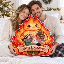 Load image into Gallery viewer, Where Love Glows - Magical Love Story Pillow - Personalized Gift for Couples

