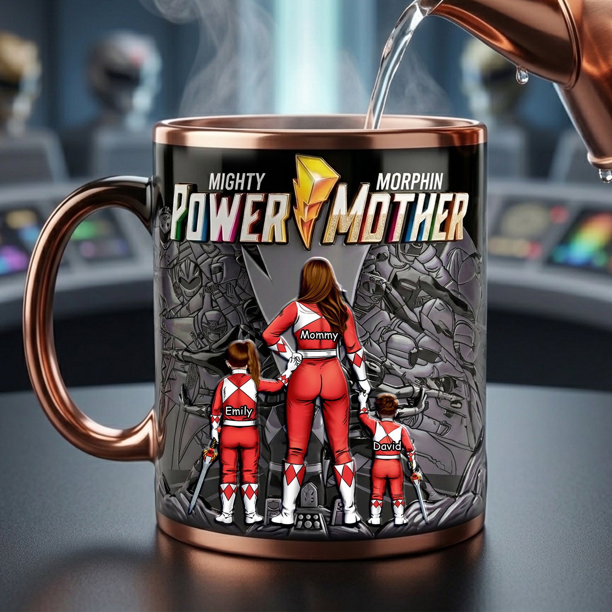 Mighty Power Mother - Personalized Magic Mug for Mom & Grandma Coffee Mug PopCulturePrints