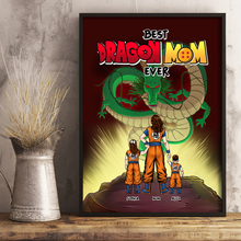 Load image into Gallery viewer, Best Dragon Mom Ever Personalized Canvas Print Poster &amp; Canvas PopCulturePrints
