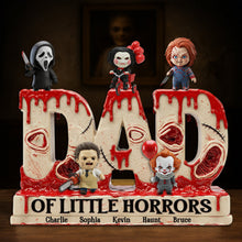 Load image into Gallery viewer, &quot;Celebrate the Spookiness of Fatherhood - Horror Dad Acrylic Plaque - Personalized Gift for Dad, Grandpa and More&quot; Shaped Plaques PopCulturePrints

