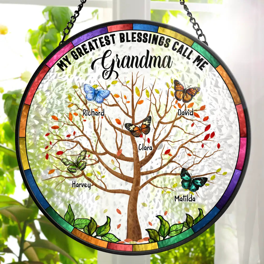 Sun, Sand, and a Drink in My Hand - Personalized Beach Bag Suncatcher Ornament PopCulturePrints