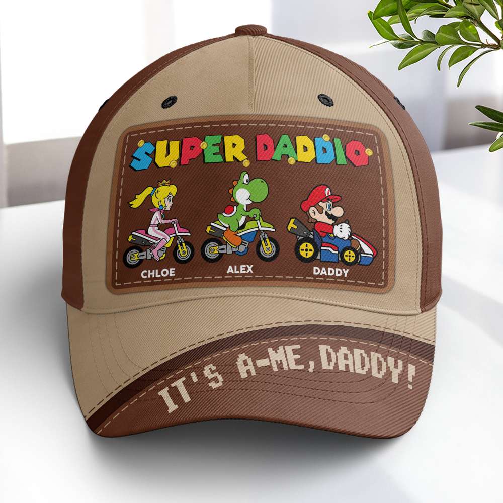 Personalized Super Dad Cap - Custom Classic Hat for Dads