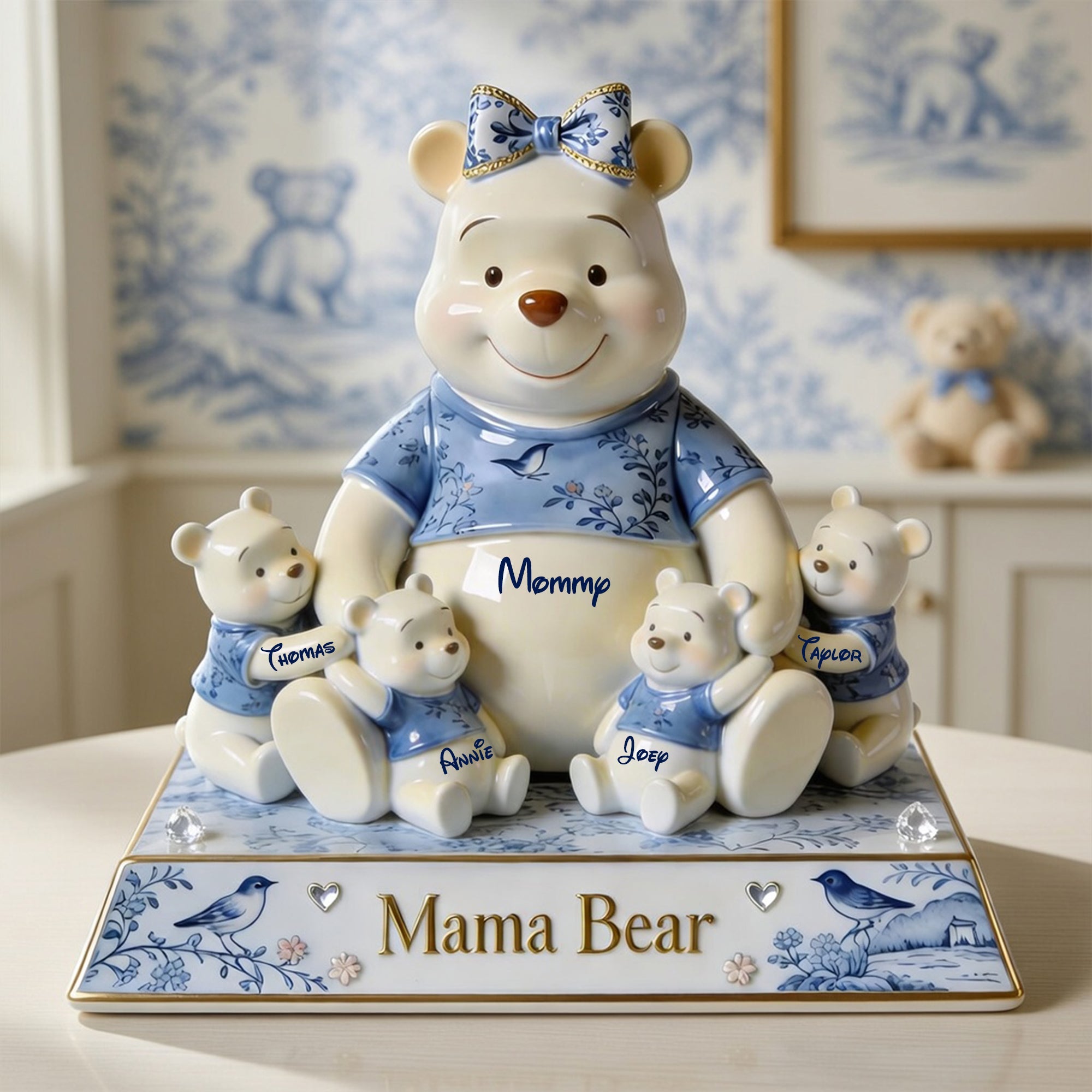 Sweet Mama Bear Acrylic Plaque - Custom Gifts for Moms and Grandmas Shaped Plaques PopCulturePrints