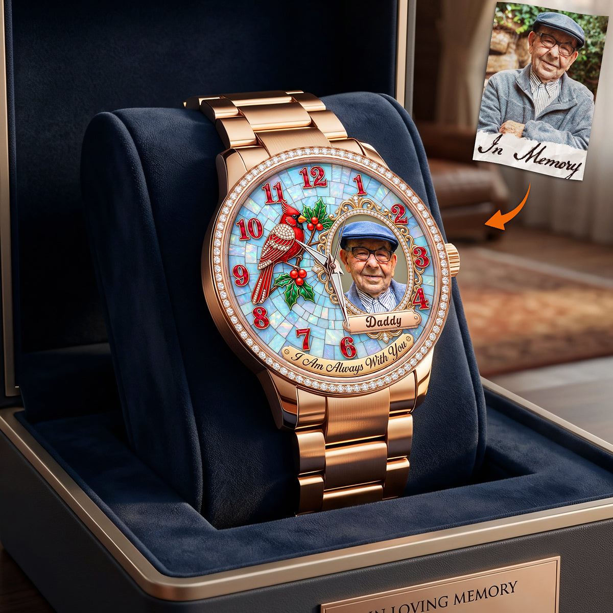 Always By Your Side - Custom Photo Watch Gift for Loved Ones Quartz Watch PopCulturePrints