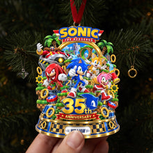 Load image into Gallery viewer, Celebrate Your Legendary Adventure - Personalized 35th Anniversary Acrylic Ornament Ornament PopCulturePrints
