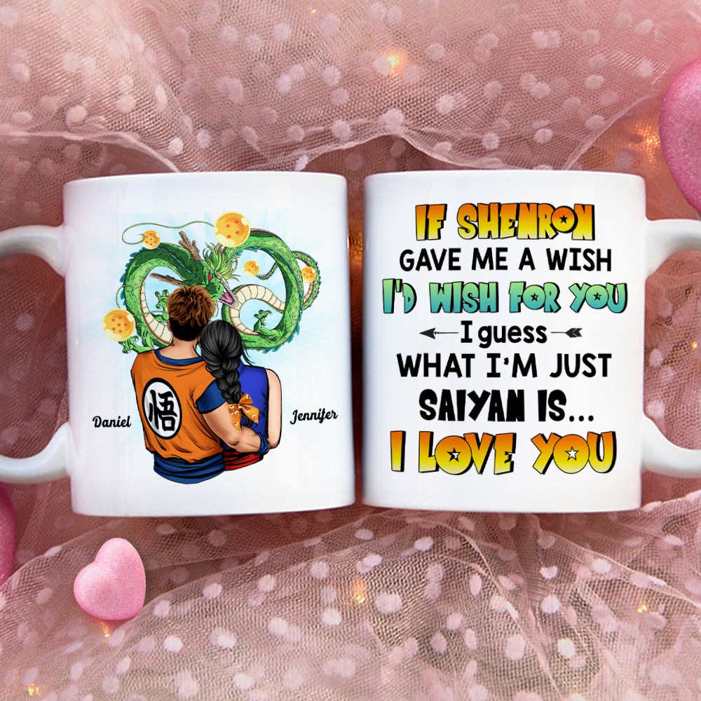 Personalized Saiyan Couple Mug - Custom Anime Gift for Valentine's Day Gifts Coffee Mug PopCulturePrints