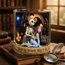 Load image into Gallery viewer, You're My Favourite Thing to Do - Funny Couple Round Glass - Personalized Gifts for Couples
