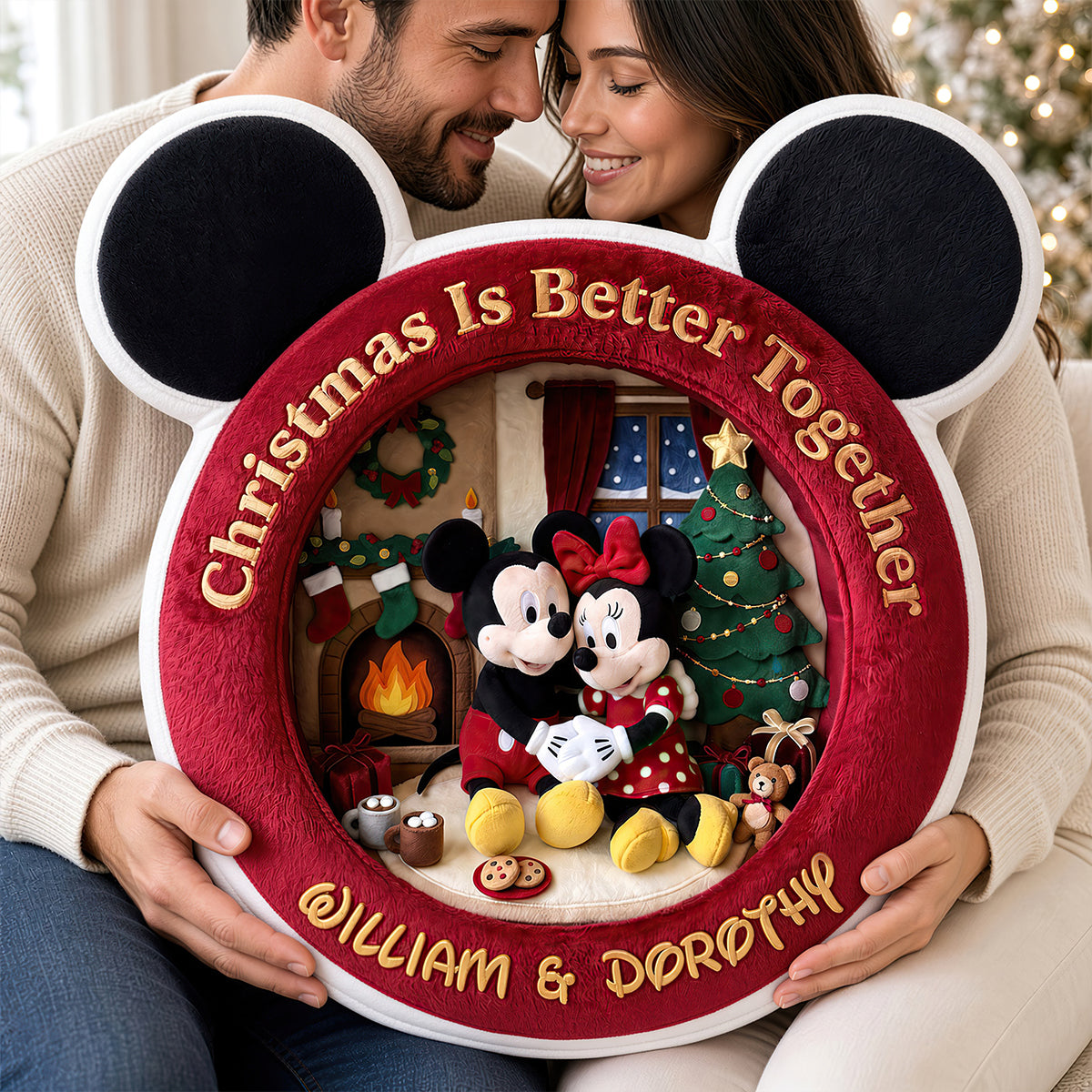 Forever Love Custom Shaped Pillow - Personalized Christmas Gifts For Couples 03ttdt091026 Pillow PopCulturePrints