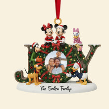 Load image into Gallery viewer, &quot;Celebrate Family Joy this Christmas!&quot; - Custom Photo Family Acrylic Ornament - Personalized Gifts for Loved Ones Ornament PopCulturePrints
