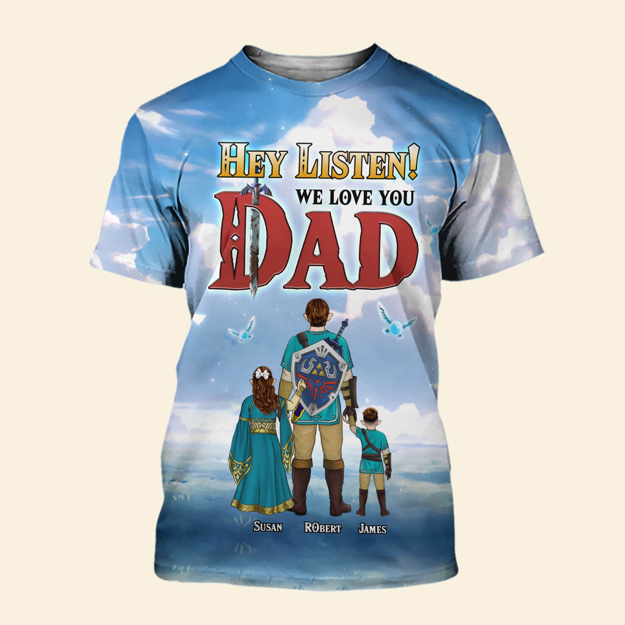 Legendary Dad Personalized 3D Shirt - Father's Day Edition AOP Products PopCulturePrints