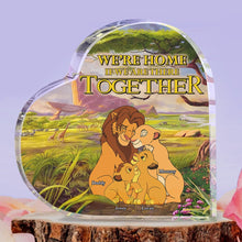Load image into Gallery viewer, Personalized Family Heart Plaque - Together We&#39;re Home Shaped Plaques PopCulturePrints
