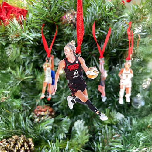 Personalized Basketball Player Ornament Gift Ornament PopCulturePrints