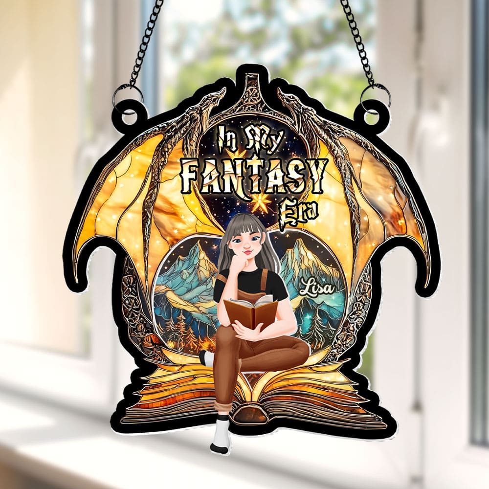 Personalized Fantasy Book Lover Suncatcher Ornament Ornament PopCulturePrints