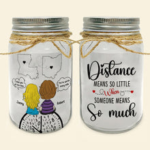 Load image into Gallery viewer, Personalized Mason Jar Light for Couples - Custom Love Map Gift Drink Jar PopCulturePrints
