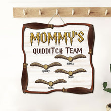 Load image into Gallery viewer, Harry Potter-Themed Personalized Quidditch Team Plaque for Moms
