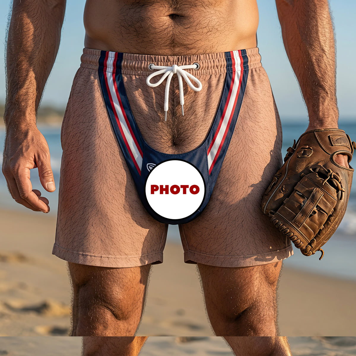Game Day Gone Wild Beach Shorts - Personalized Gifts 01hudt160726 Beach Shorts PopCulturePrints