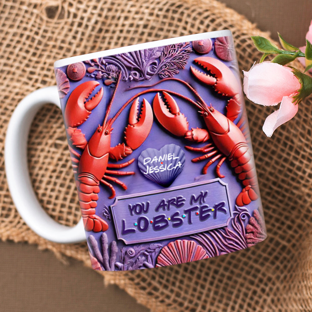 Customized Lobster Couple Mug - You Are My Lobster